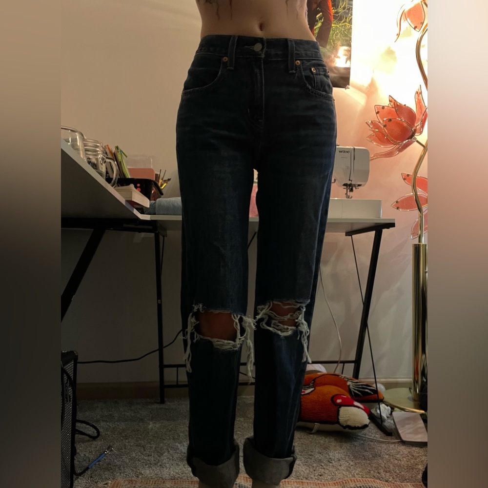Levi low pro straight jeans